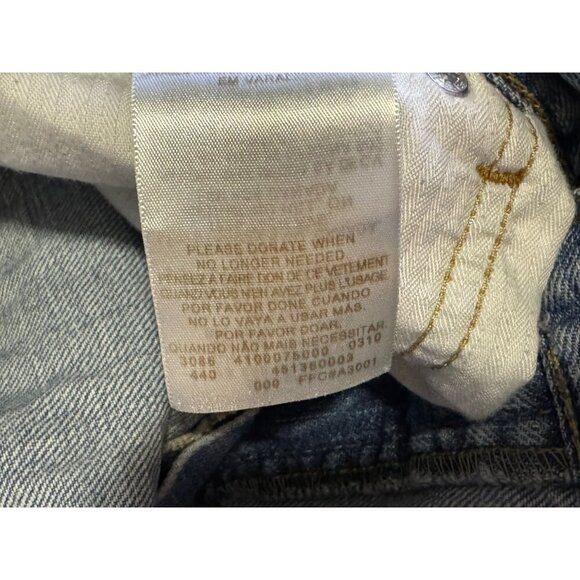 Levi's Silvertab Slim Straight Distressed Blue Jeans Flap Pockets Men's 36x32 - Picture 8 of 8